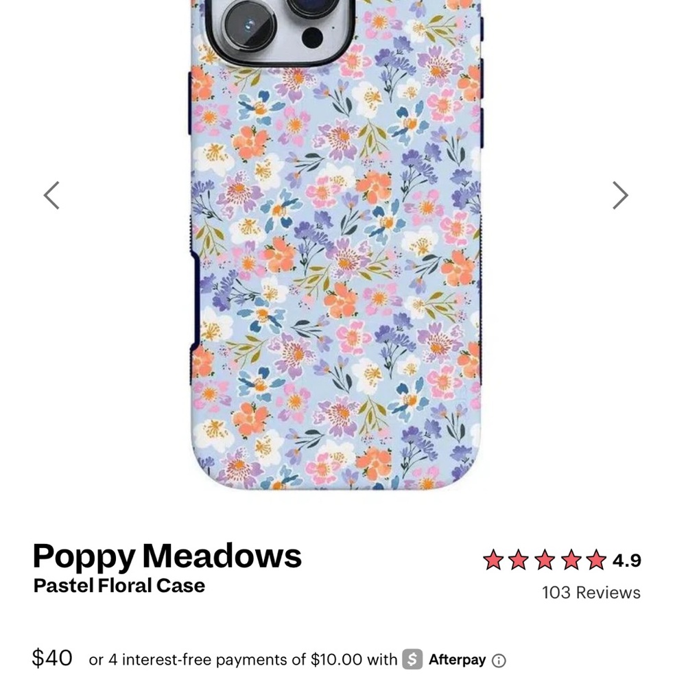 Floral Phone Case - Poppy Meadows. 13 pro max